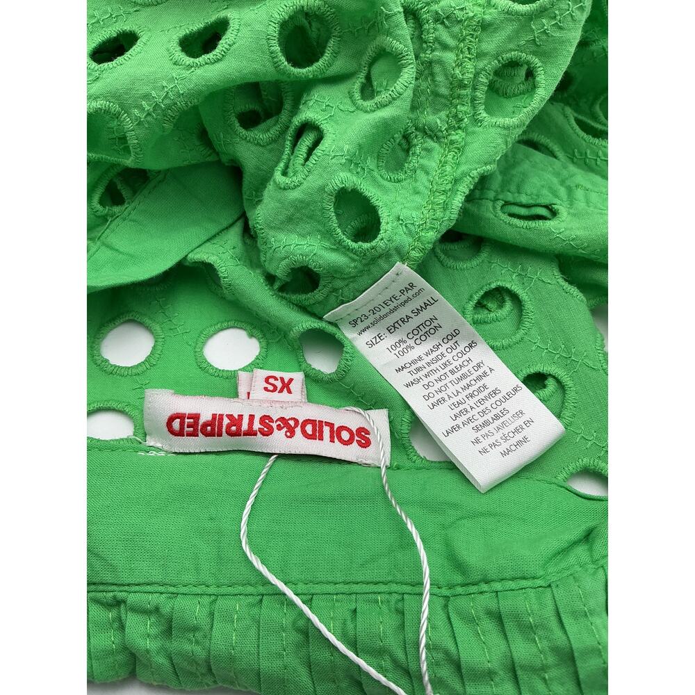 Solid & Striped 'The Parakeet' Green Cotton Oxford Tunic Shirt Size XS - Picture 4 of 4